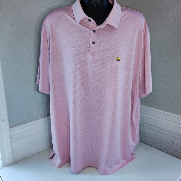 Other - Short Sleeve Pink Textured Men's XL Polo Sun Protection Athletic Golf